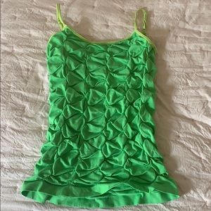 Bright Green Stretchy tank top
